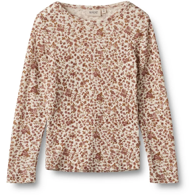 Streetwear ShirtsWheat Rose Flowers Wool Blouse Alfie