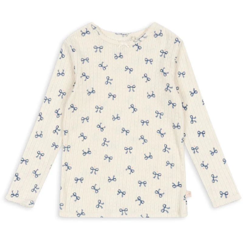 Wrap ShirtsKonges Sløjd Bow Bleu Minnie Blouse Gots