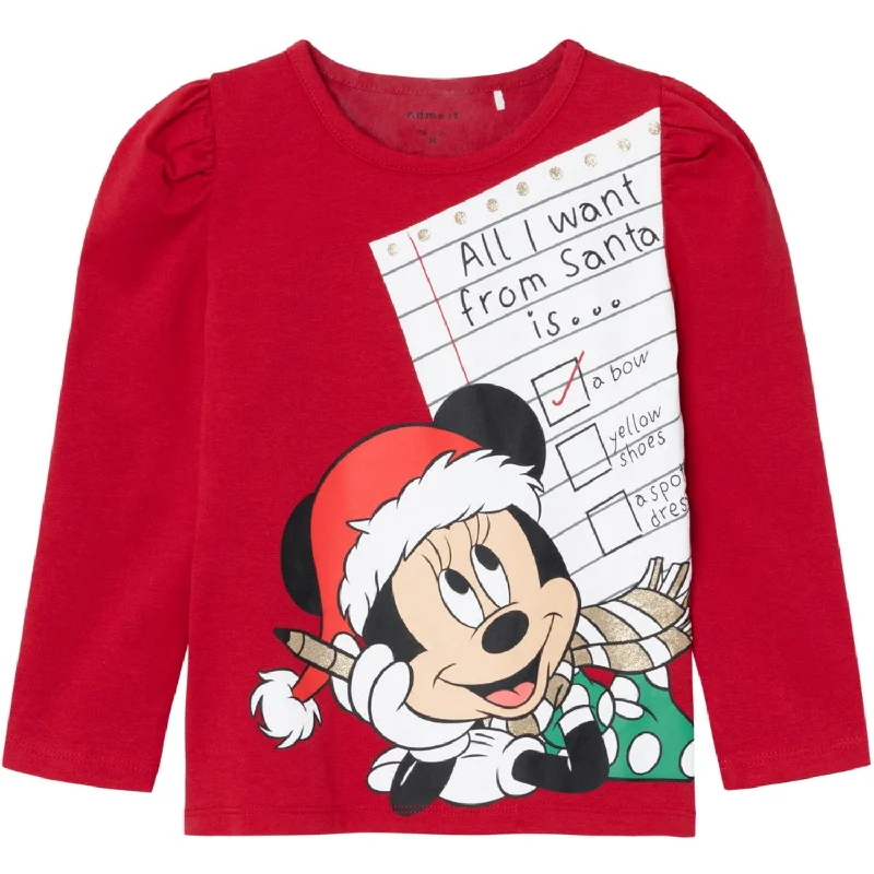 Running ShirtsName It Jester Red Sille Minnie Mouse Blouse