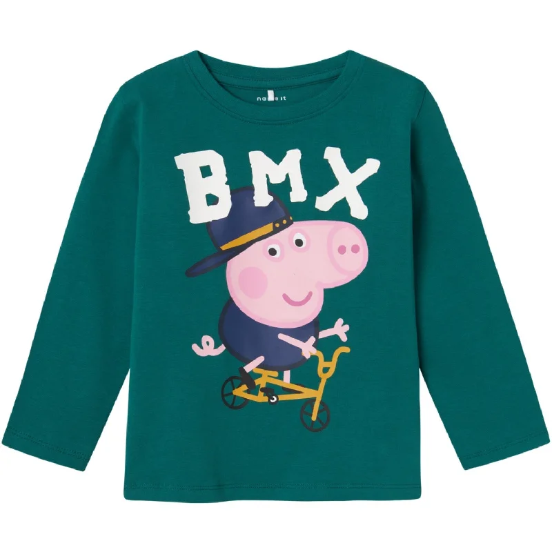 Designer ShirtsName It Antique Green Jonin Peppa Pig Blouse