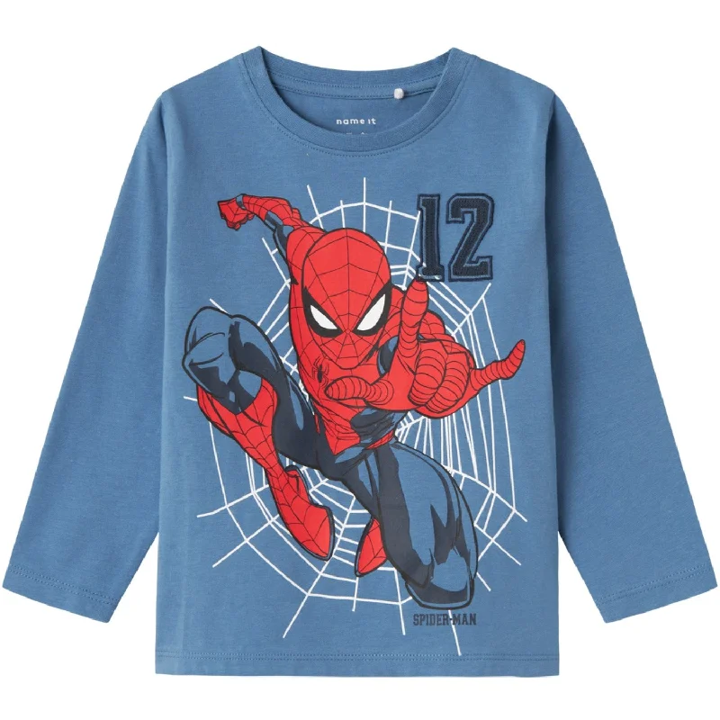 Luxury ShirtsName It Coronet Blue Jaris Spiderman Blouse