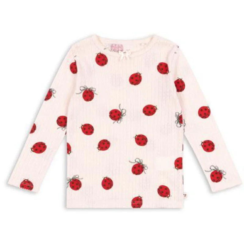 Striped ShirtsKonges Sløjd Ladybug Minnie Ladybug Blouse Gots