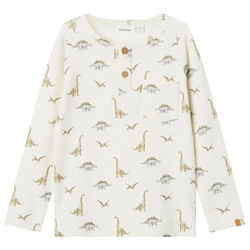 Wool ShirtsLil'Atelier Turtledove Dino Gio Bob Slim Blouse