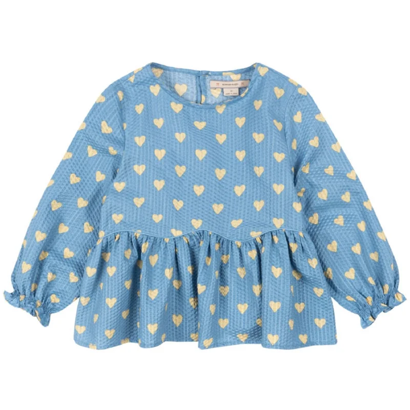 Wool ShirtsKonges Sløjd Aisuru Blue Vida Blouse Gots