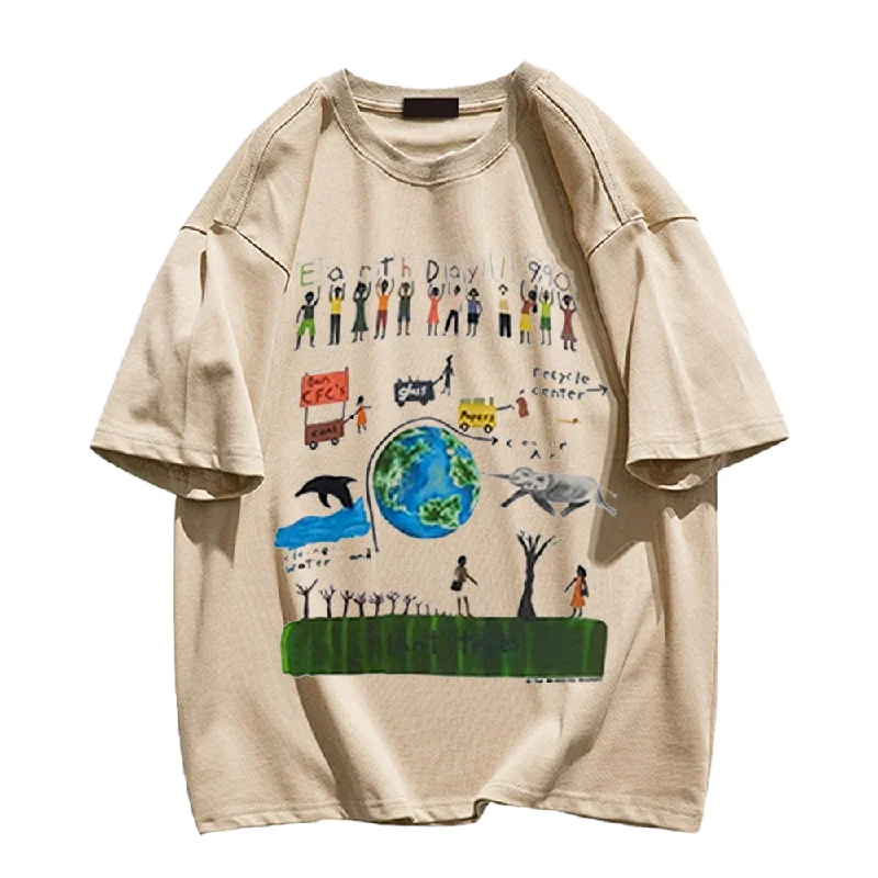 🌍Earth Day T-ShirtScoop Neck T-Shirts