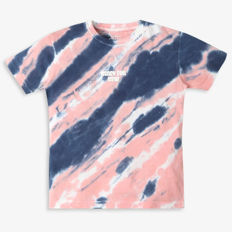 Regular Fit Tie - Dye T-ShirtBlended Fabric T-Shirts