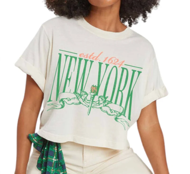 New York Cherubs T-Shirt In CreamSleep T-Shirts