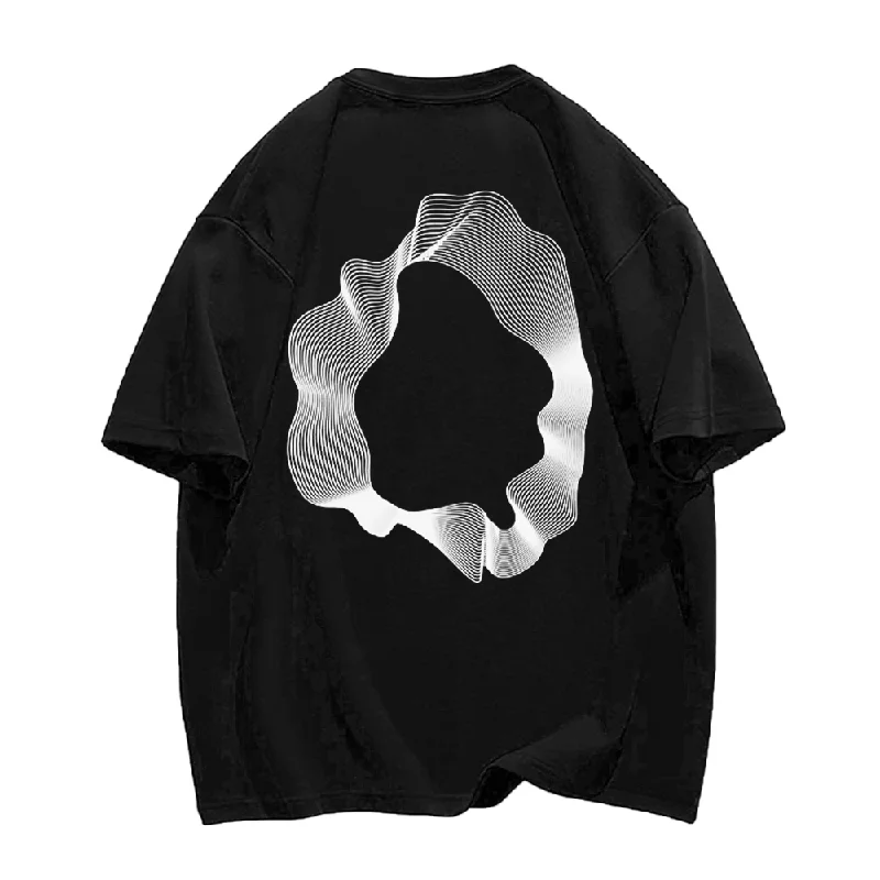 Simple Abstract Circle T-ShirtCropped T-Shirts