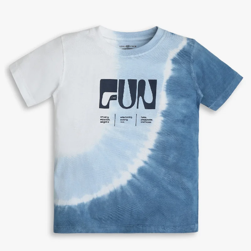 Boys Regular Fit Tie - Dye T-ShirtSports Team T-Shirts