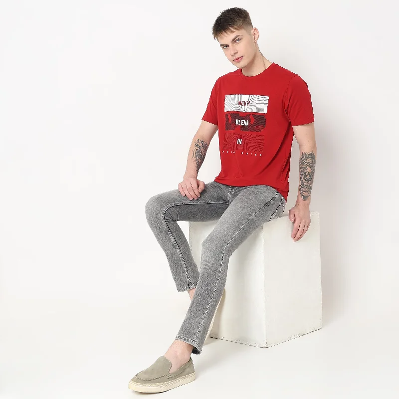 Regular Fit Graphic T-ShirtHigh-Fashion T-Shirts