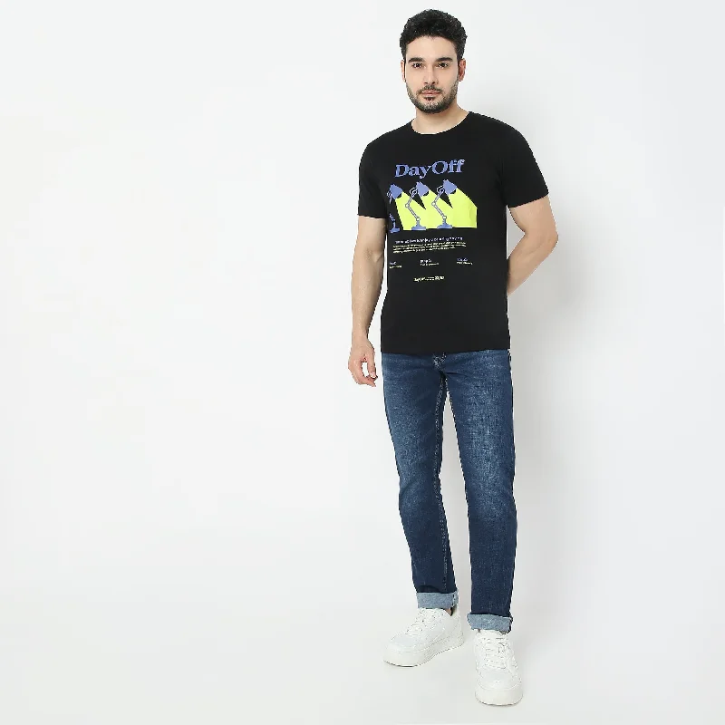 Graphic Tees - Cotton Jersey Regular Fit T-Shirt *WoW Price*Casual T-Shirts