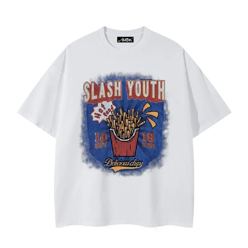 Slash Youth Fries T-ShirtEmbroidered T-Shirts