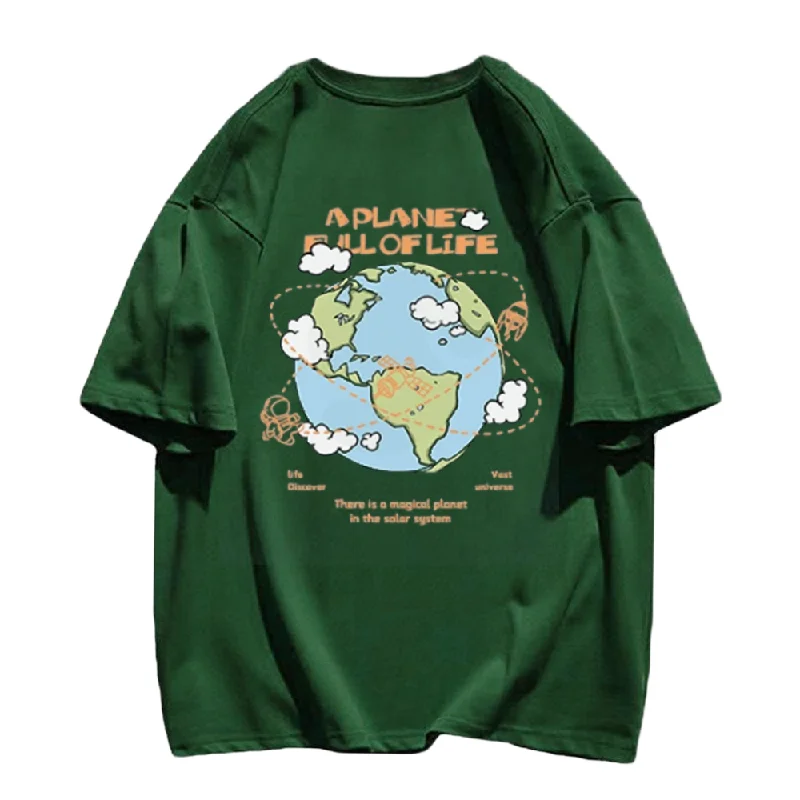 🌍Earth Life T-ShirtRuffled T-Shirts