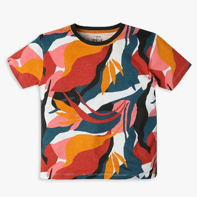 Regular Fit Printed T-ShirtLinen T-Shirts