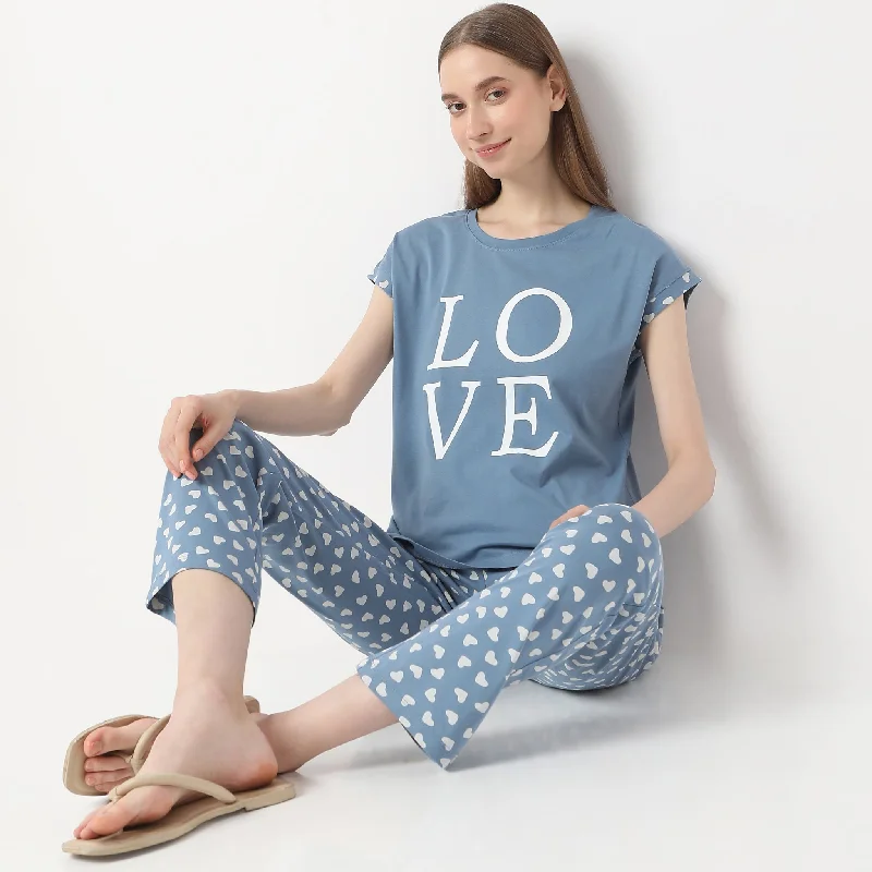 Love Chest Printed Lounge T-ShirtGym T-Shirts