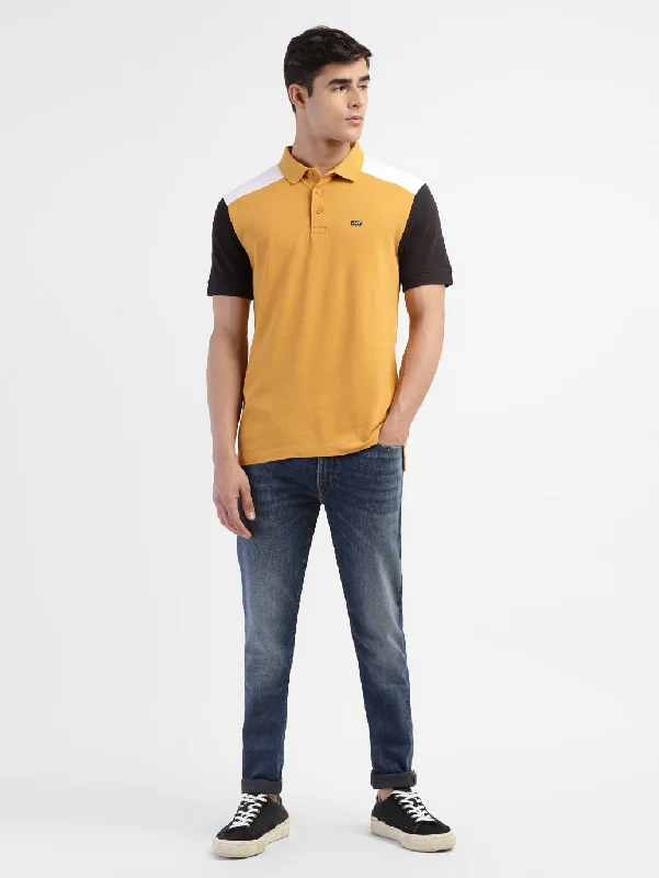 Men's Colorblock Regular Fit Polo T-shirtStretch polo shirt