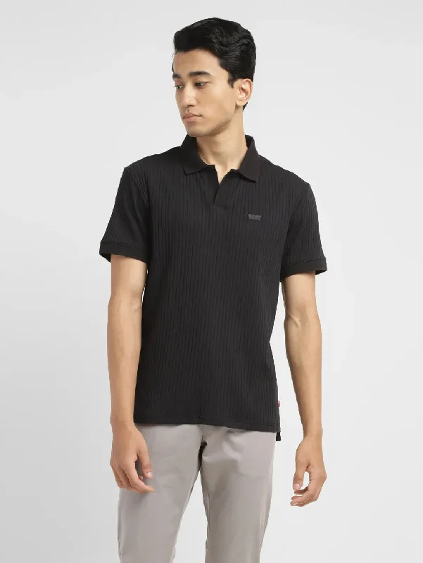 Men's Solid Slim Fit Polo T-shirtMetallic polo shirt