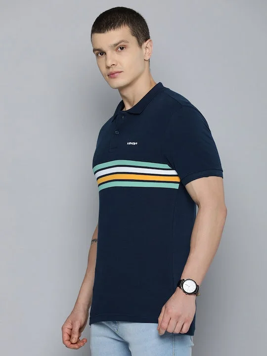 Men's Striped Polo T-shirtStriped polo shirt