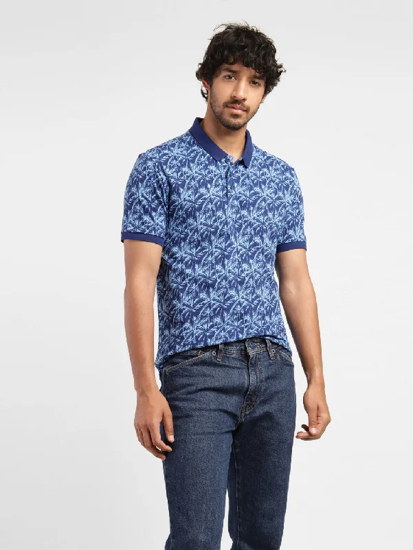 Men's Tropical Print Polo T-shirtCustom polo shirt