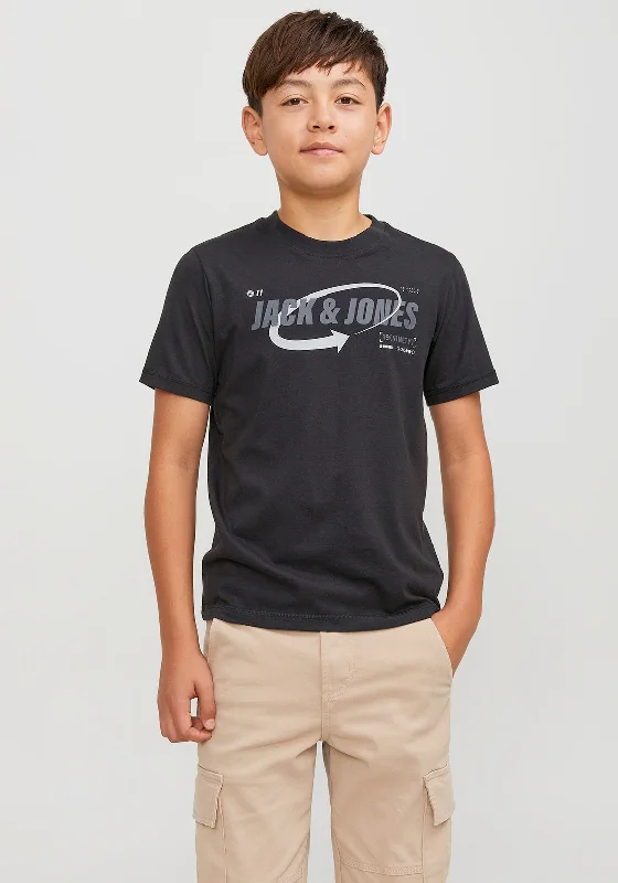 Designer Short Sleeve TopsJack & Jones Boys Lack Short Sleeve Tee, Black