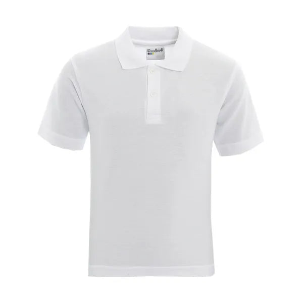 One+All Woodbank Plain White Polo ShirtPetite polo shirt