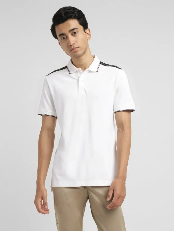 Men's Solid Slim Fit Polo T-shirtRegular-fit polo shirt