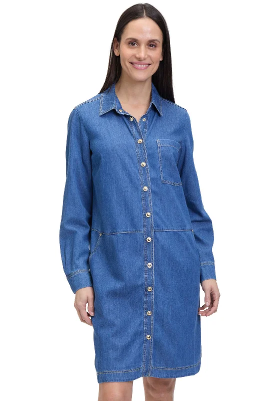 Betty Barclay Denim Shirt Dress, Blue