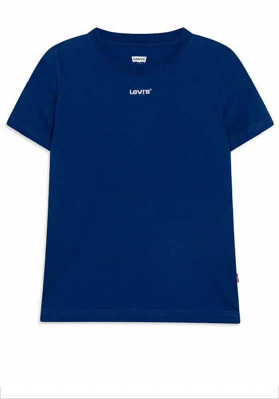 Skateboard Short Sleeve TopsLevis Boys My Favourite Short Sleeve Tee, Blue