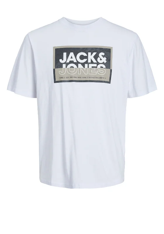 Athletic Short Sleeve TopsJack & Jones Boys Logan Short Sleeve Tee, White