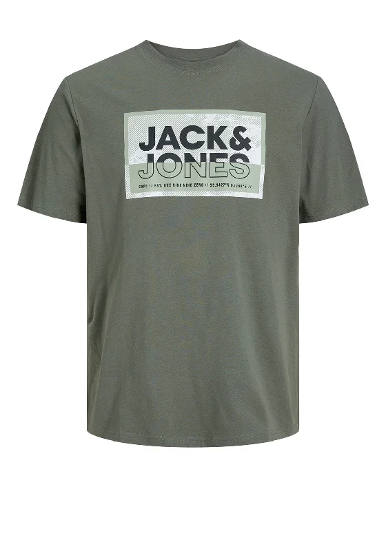 Running Short Sleeve TopsJack & Jones Boys Logan Short Sleeve Tee, Agave Green