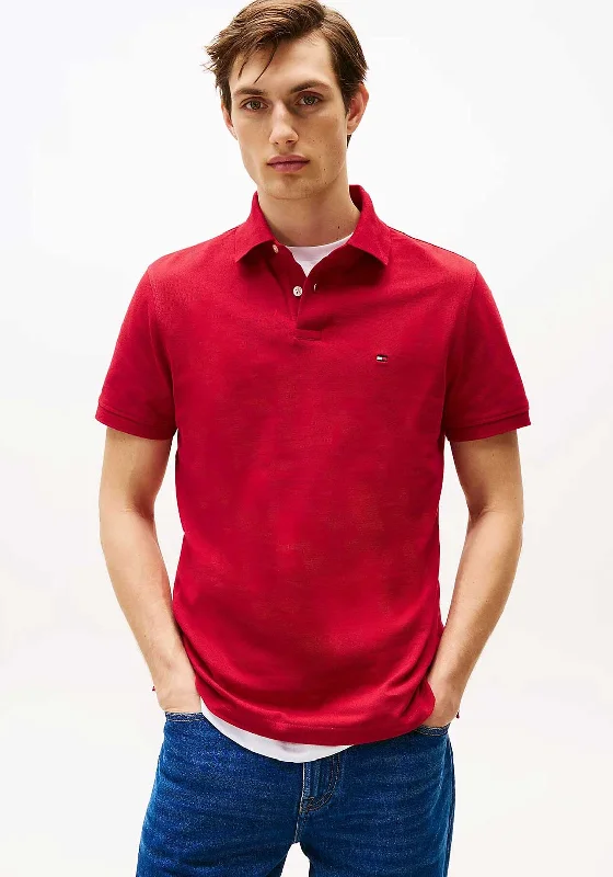 Tommy Hilfiger 1985 Polo Shirt, Medium RedThermal polo shirt