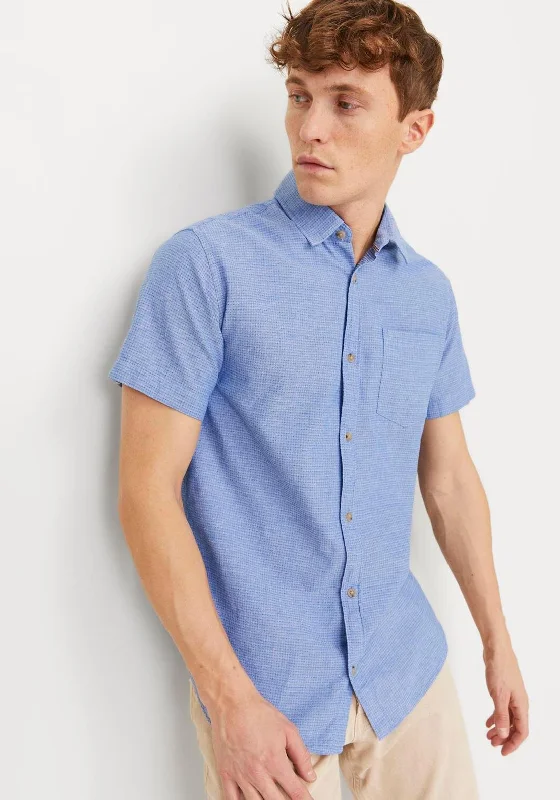 Jersey Short Sleeve TopsJack & Jones Abel Short Sleeve Shirt, Ensign Blue