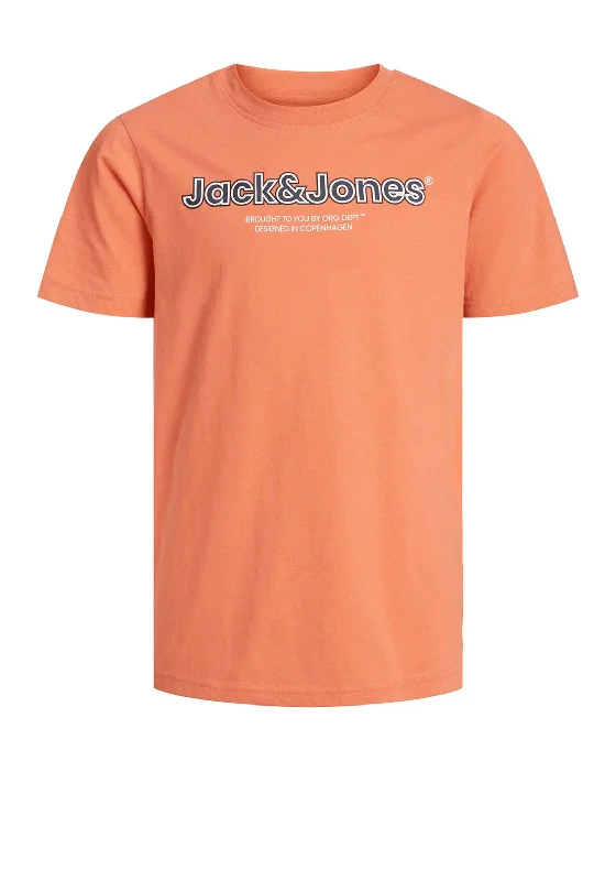 Compression Short Sleeve TopsJack & Jones Boys Lakewood Branding Short Sleeve Tee, Ginger