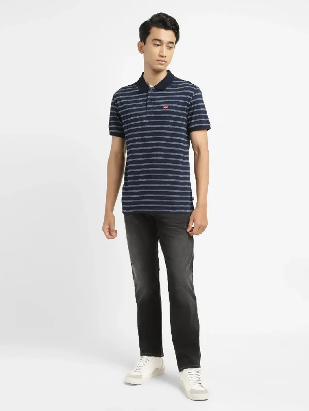 Men's Striped Slim Fit Polo T-shirtQuick-dry polo shirt