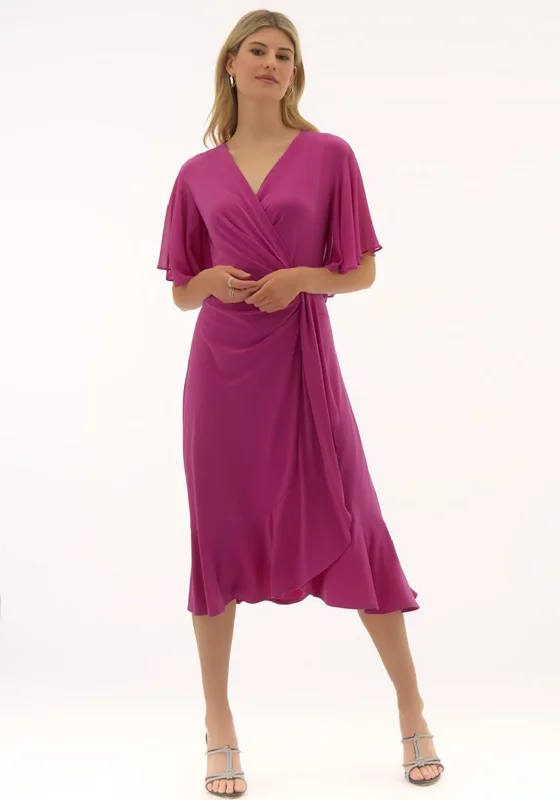 Joseph Ribkoff Flowy Wrap Dress, Purple