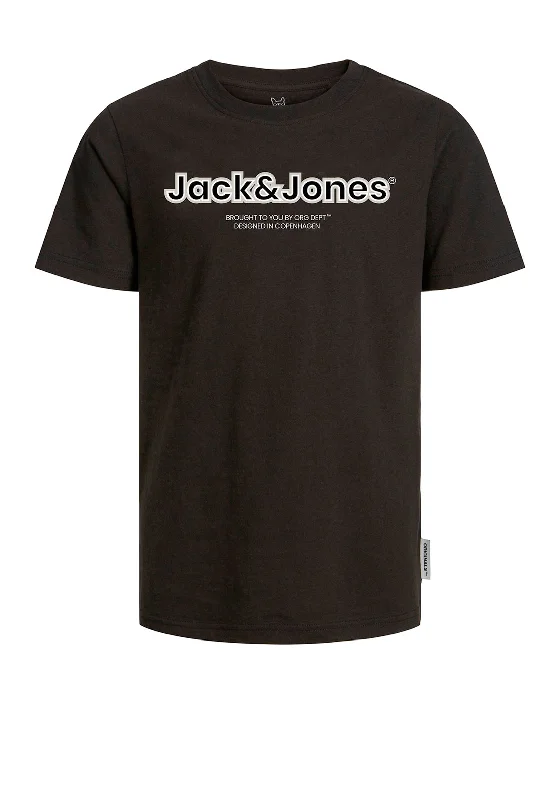 UV-Protection Short Sleeve TopsJack & Jones Boys Lakewood Branding Short Sleeve Tee, Black