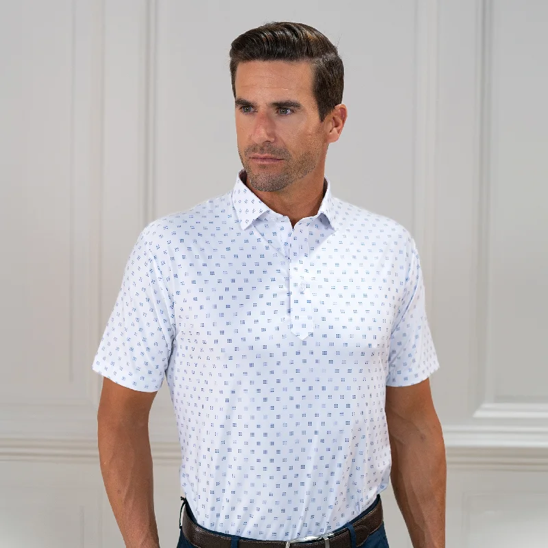 Featherweight Flex Polo Oracle WhiteCashmere polo shirt