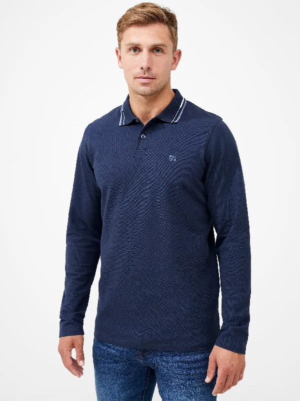 Courtworth Long Sleeve Polo ShirtDesigner polo shirt