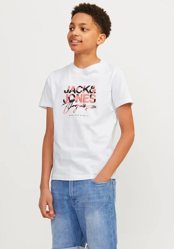 Hunting Short Sleeve TopsJack & Jones Boy Ruba Short Sleeve Tee, Bright White