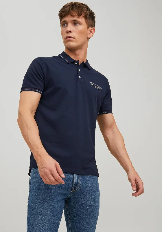 Jack & Jones Archie Polo Shirt, Navy BlazerLounge polo shirt