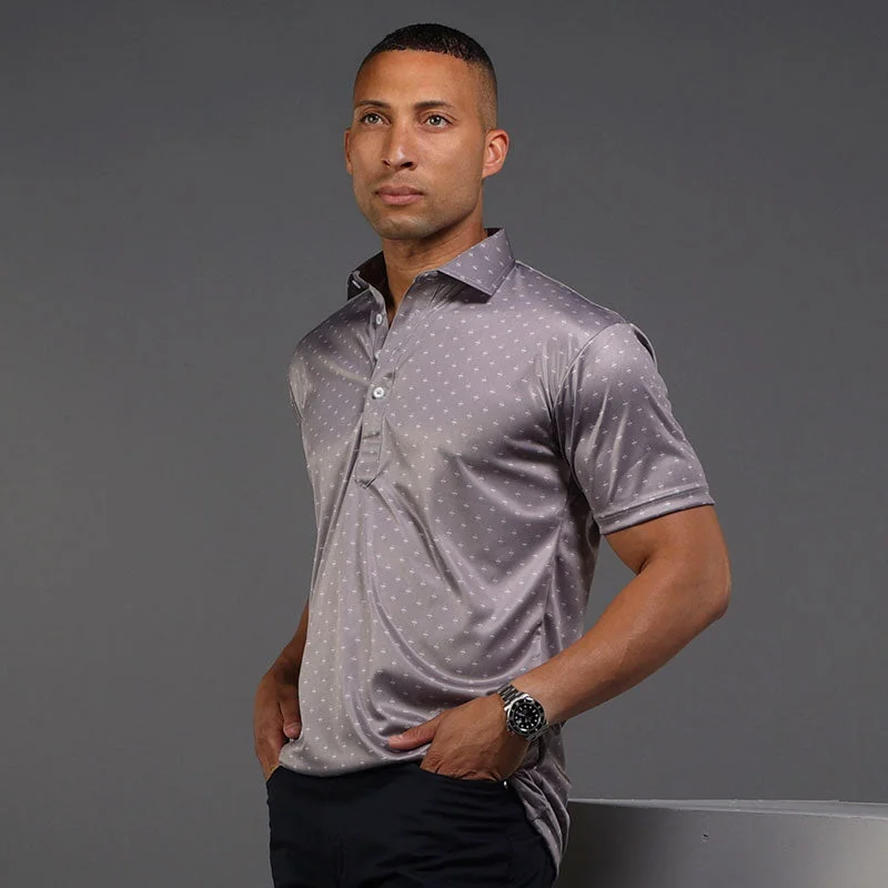 Semi-Spread Collar Polo Phoenix GreyLounge polo shirt