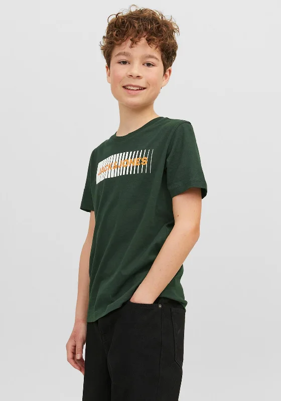 Blended Fabric Short Sleeve TopsJack & Jones Boys Corp Logo Short Sleeve Tee, Mountain View