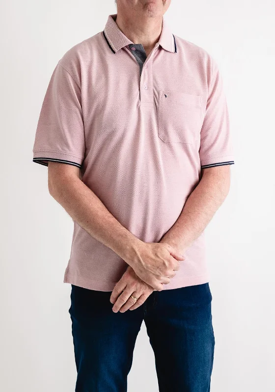 Vintage Short Sleeve TopsDaniel Grahame Short Sleeve Polo Shirt, Pink