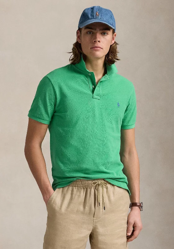 Ralph Lauren Classic Mesh Polo Shirt, Raft GreenLace polo shirt