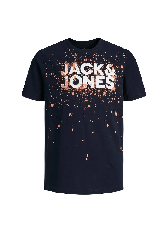 Cycling Short Sleeve TopsJack & Jones Mini Boy Splash Short Sleeve Tee, Navy Blazer