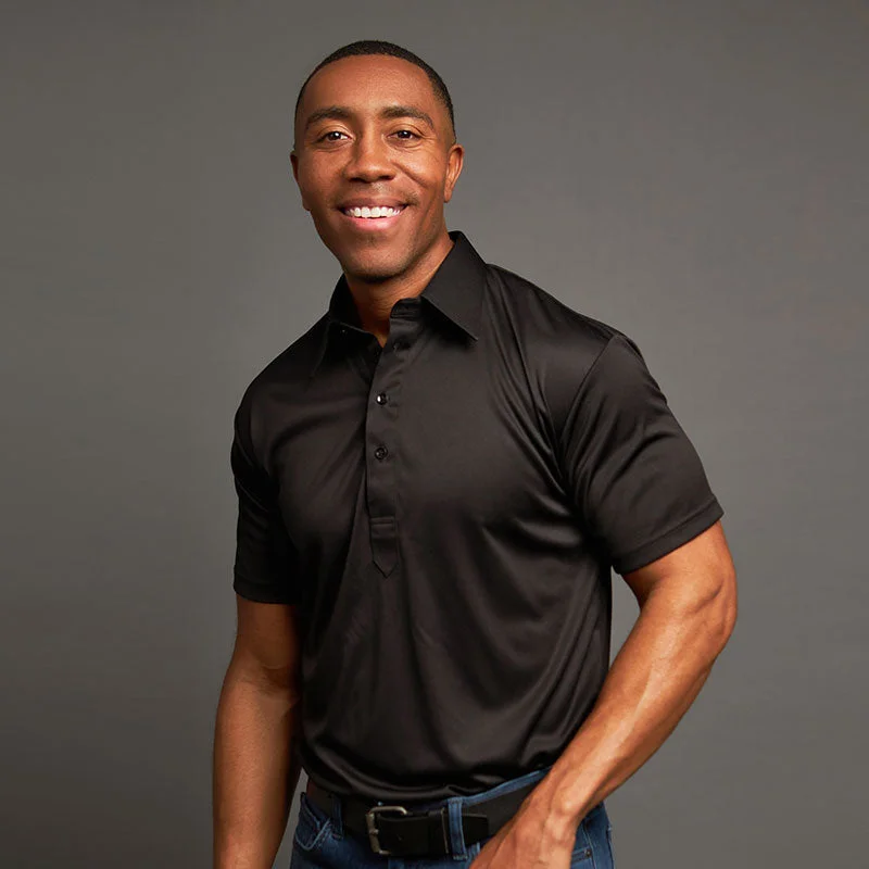 The Original Dress Collar Polo™ Black