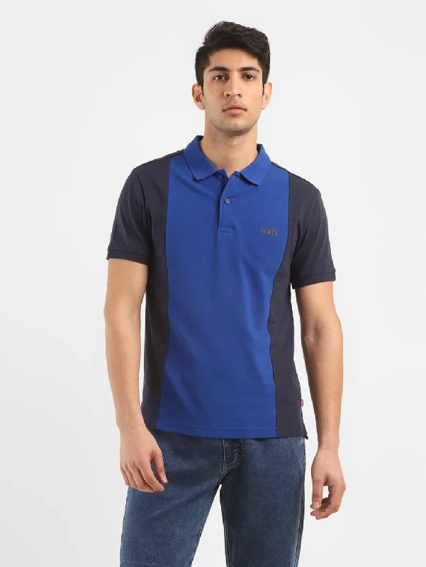 Men's Colorblock Polo T-shirtAbstract polo shirt