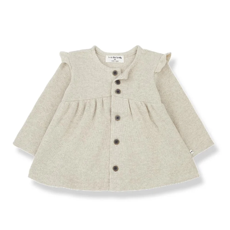 Zippered Shirts1+ In The Family Jordina Oatmeal Blouse