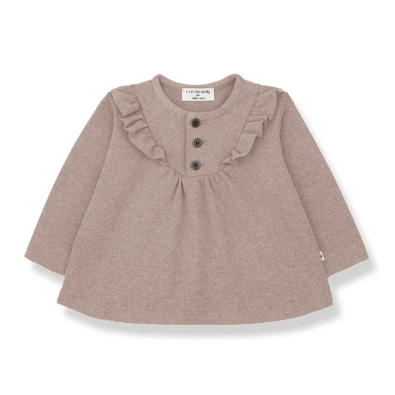 Hooded Shirts1+ In The Family Martina Old-Rose Blouse