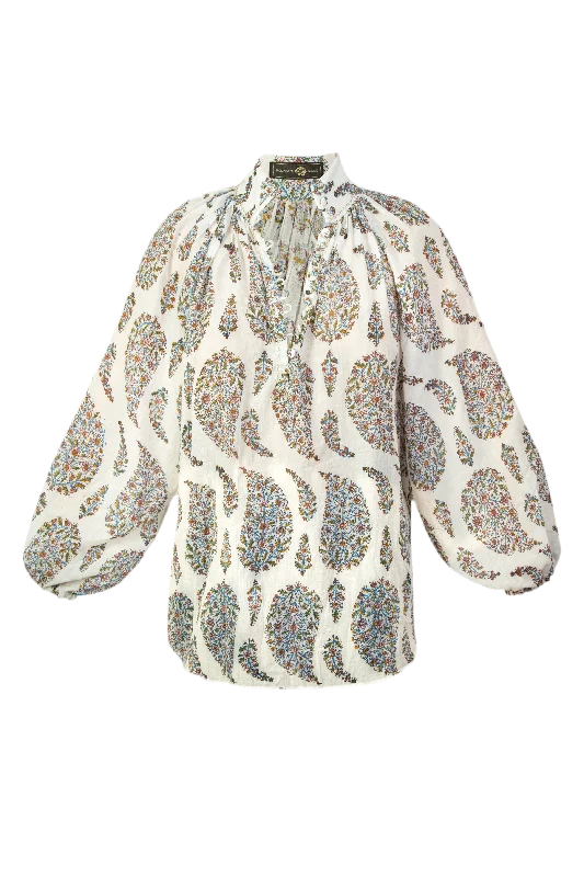 Painted ShirtsGolab Blouse - Paisley (Limited Edition) by RosewaterHouse